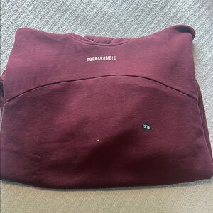 Abercrombie & Fitch Burgundy Pullover Sweatshirt